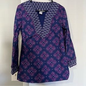 Purple Tunic Top Blouse